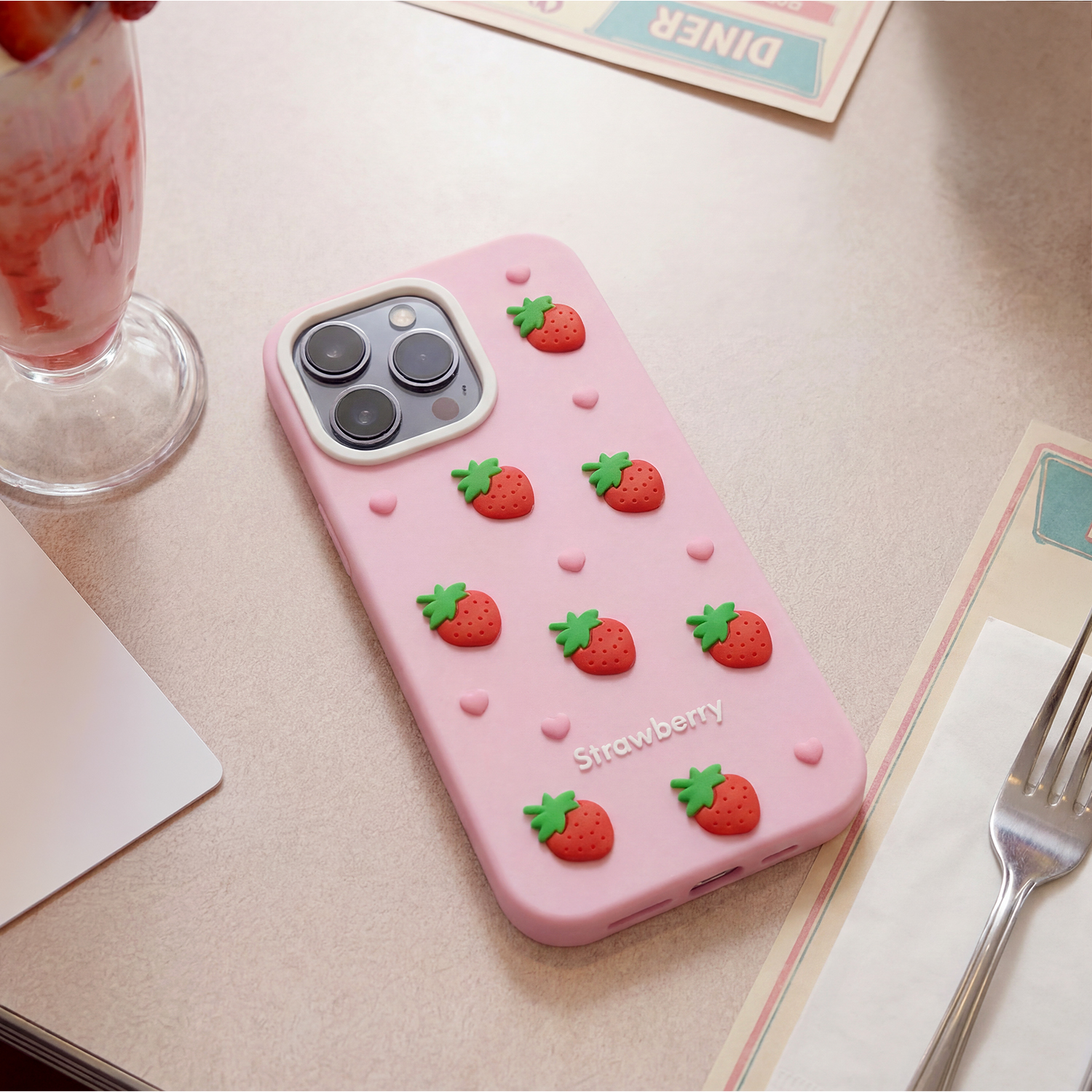 cover with strawberries